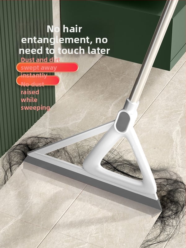 Mop din silicon, cu racletă pentru podea, pentru baie