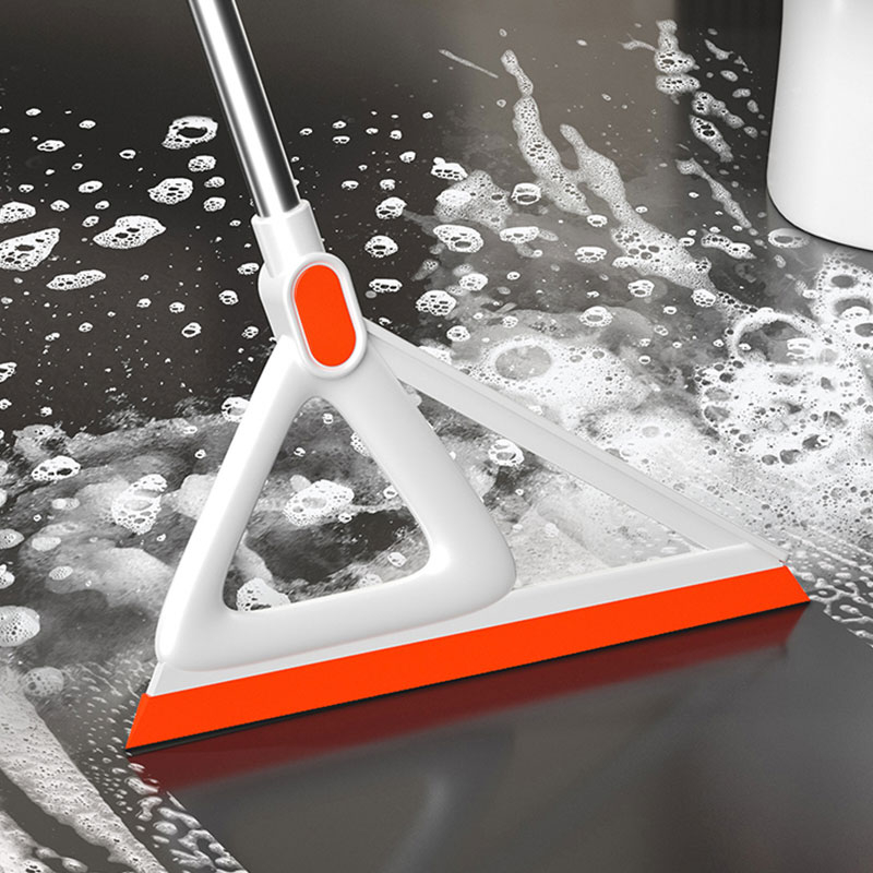 Mop din silicon, cu racletă pentru podea, pentru baie