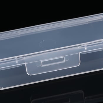 Prozirna PP plastična kutija s poklopcem, pravokutna mala kutija za dijelove, uska kutija za pohranu, dimenzije 10,5 × 4,1 × 2,5 cm