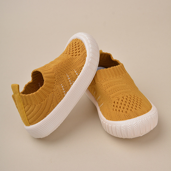 Gyerekeknek Flyknit Slip-On cipő – tavaszi, többszínű, légáteresztő, gyorsan száradó hálós felsőrész, puha PVC talp, uniszex