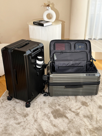 Kufor velikog kapaciteta sa bočnim otvorom, unisex, 20-inčni ručni kofer / 26-inčni kofer, TSA kombinirana brava, USB priključak, proširivi