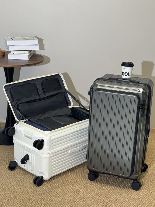 Kufor velikog kapaciteta sa bočnim otvorom, unisex, 20-inčni ručni kofer / 26-inčni kofer, TSA kombinirana brava, USB priključak, proširivi