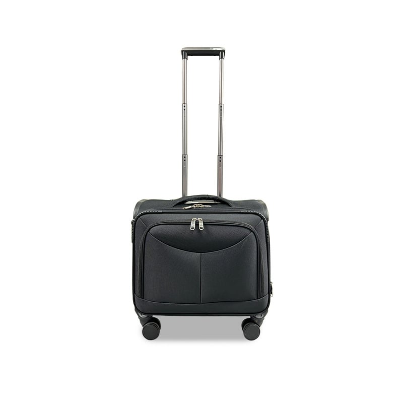 16 ιντσών αποσκευή unisex με Oxford ύφασμα, τροχοί 360°, ελαφριά και αντιβακτηριακή, μπροστινό άνοιγμα, επεκτειόμενη σχεδίαση, μινιμαλιστικό ήσυχο πολυτελές