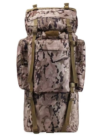 Ορειβατικό σακίδιο 110 L, unisex καμουφλάζ για κατασκήνωση