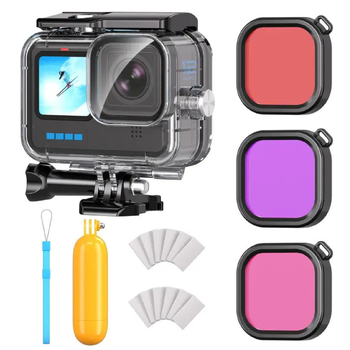 GoPro 9-13 vodootporno kućište s plutajućim šipkama i filtrom
