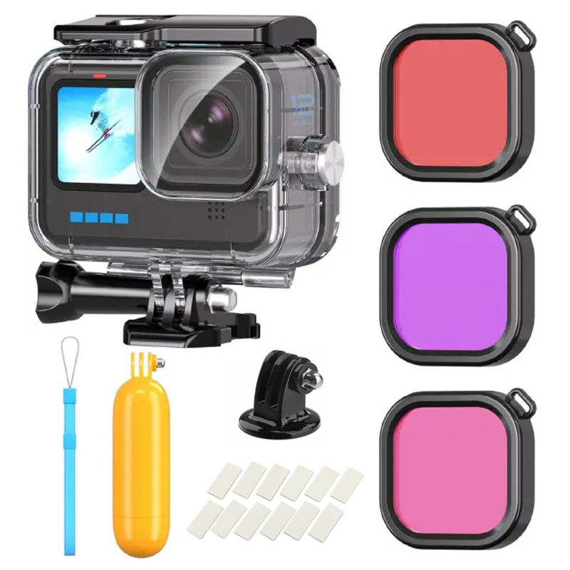 GoPro 9-13 vodootporno kućište s plutajućim šipkama i filtrom