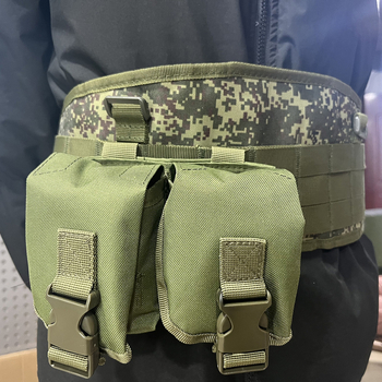 Εξωτερική τακτική θήκη εξαρτημάτων MOLLE για χειροβομβίδες, πολυλειτουργική τσάντα εξαρτημάτων για γιλέκο και ζώνη, σετ δύο τεμαχίων