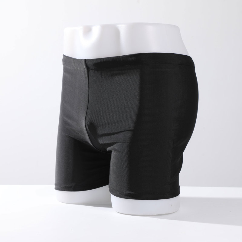 Muške kupaće hlače plus veličine, crne, boxer stil, za bazen i spa