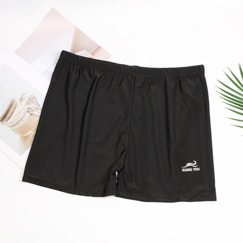 Muške kupaće hlače plus veličine, crne, boxer stil, za bazen i spa