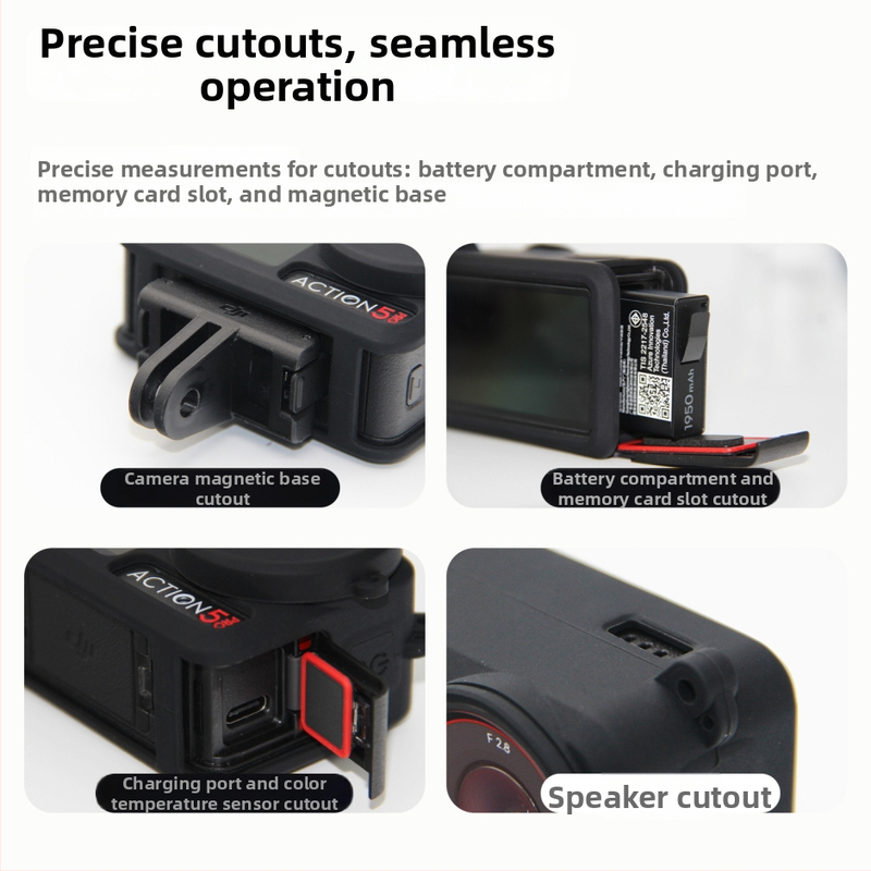 Silikónový ochranný kryt pre DJI Action 5 Pro/4/3 – ochrana proti pádu a strate pre športové kamery