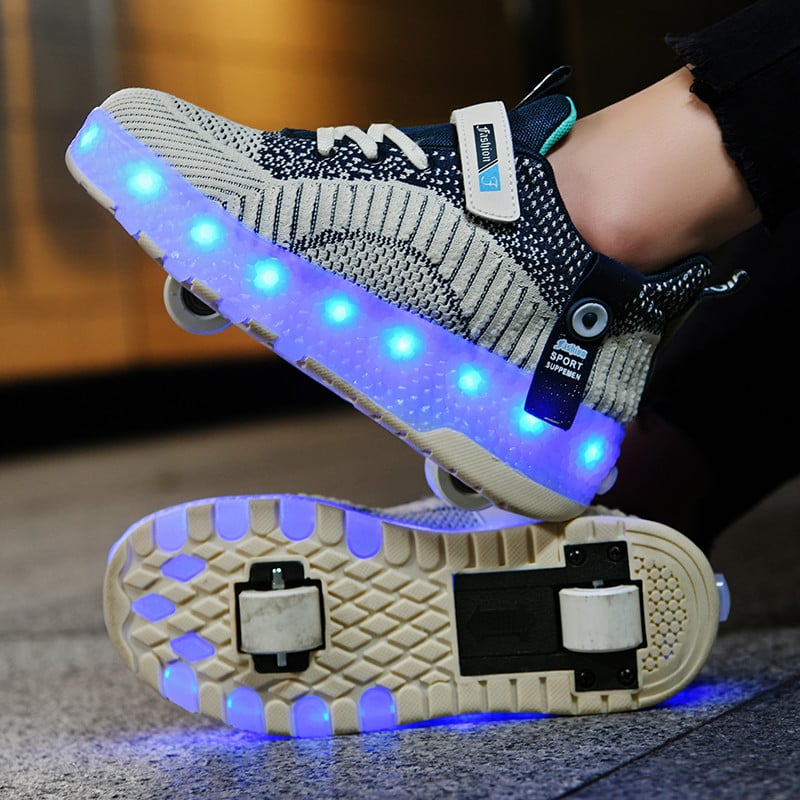 Cipele sa LED svjetlom, punjive – za djecu i odrasle, patine s kotačima