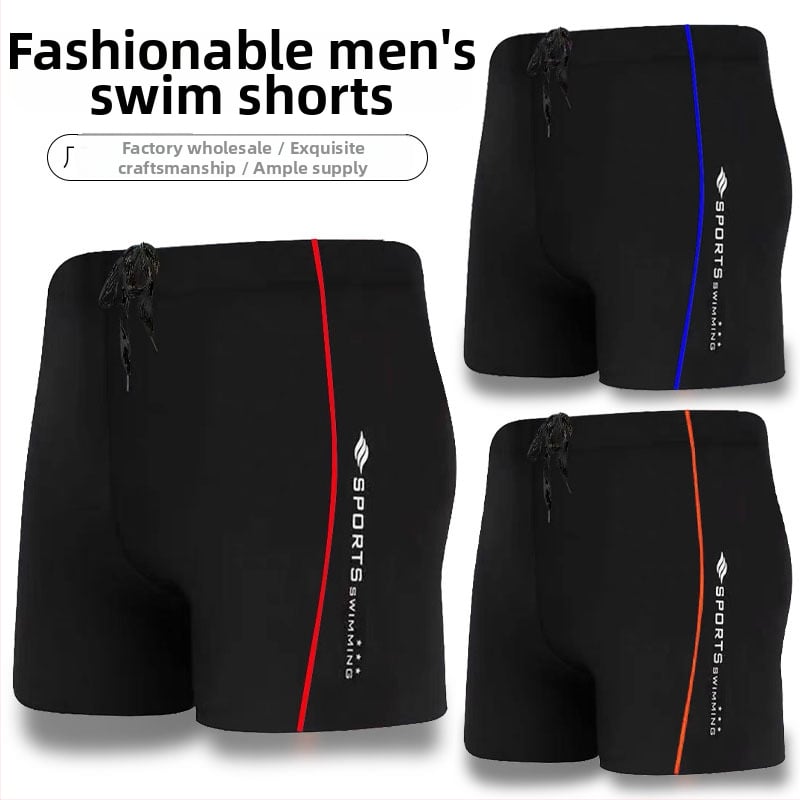 Heyou Pánske šortky na plávanie, rýchloschnúce, s povrázkom v páse, vysoká elasticita, polyester, kvetinový vzor