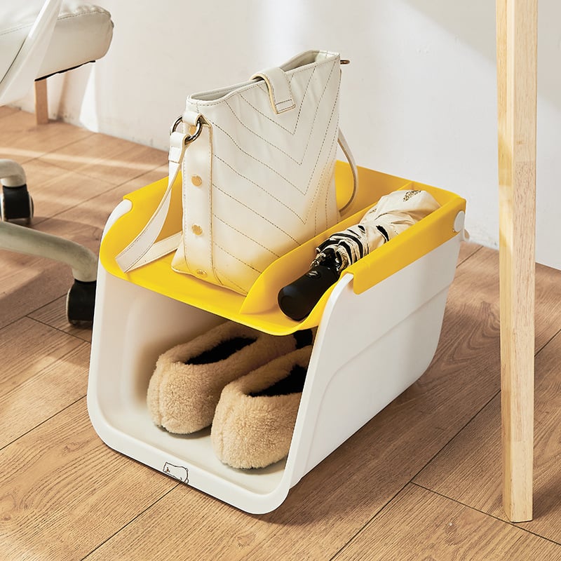 Pod stolom organizator s kotačićima za cipele, torbe i kišobranima — 45 L, 36×30×25 cm, odjeljci