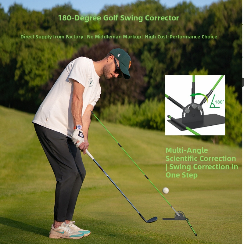 Tréner na golf s nastaviteľnou 180° korekciou držania tela pre plochý swing