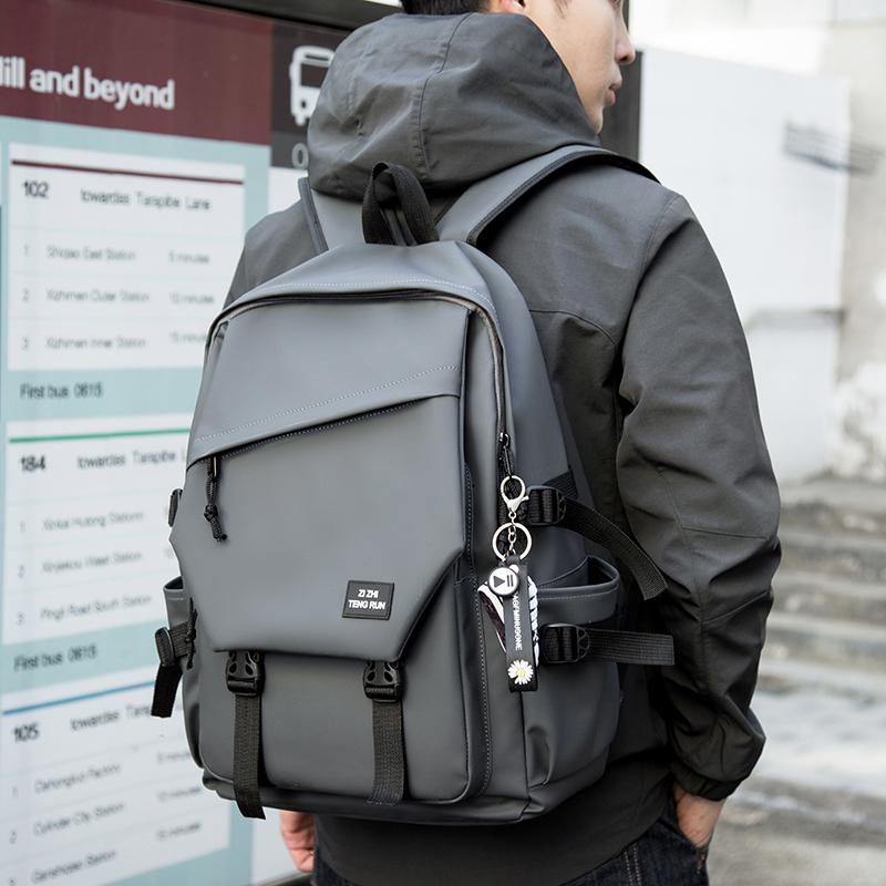Unisex ruksak za laptop, za školu i putovanja, minimalističkog dizajna, velik kapacitet, vodootporan