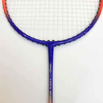 Coca 8000 Rachetă badminton, din aliaj de oțel, construcție într-o singură piesă, set durabil de antrenament pentru adulți, joc în aer liber, pereche de rachete