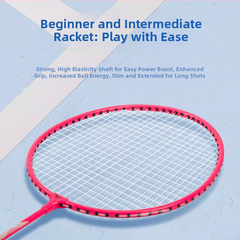 Sada badmintonových rakiet pre začiatočníkov, ultra ľahké rakety z železného zliatiny na tréning, univerzálny 2-dielny set