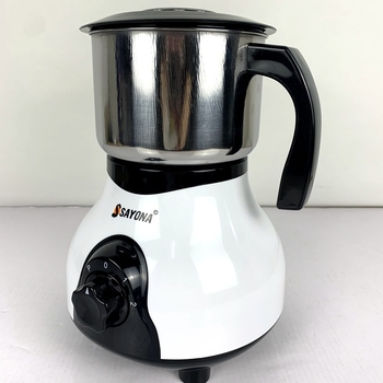 Râșniță de cafea electrică personalizată pentru uz casnic și comercial, carcasă din oțel inoxidabil + ABS, negru și camel, stil modern minimalist