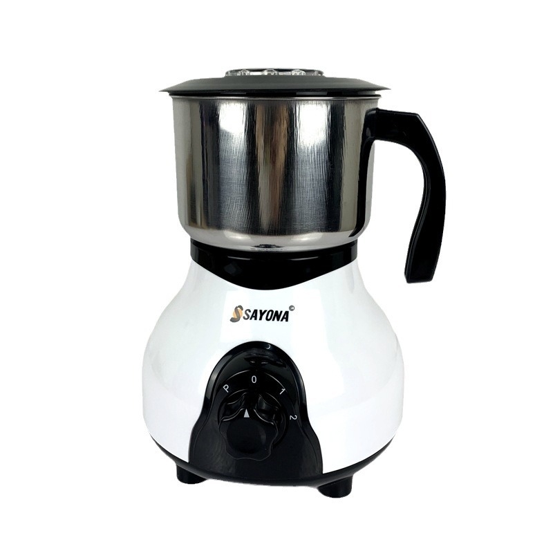 Râșniță de cafea electrică personalizată pentru uz casnic și comercial, carcasă din oțel inoxidabil + ABS, negru și camel, stil modern minimalist