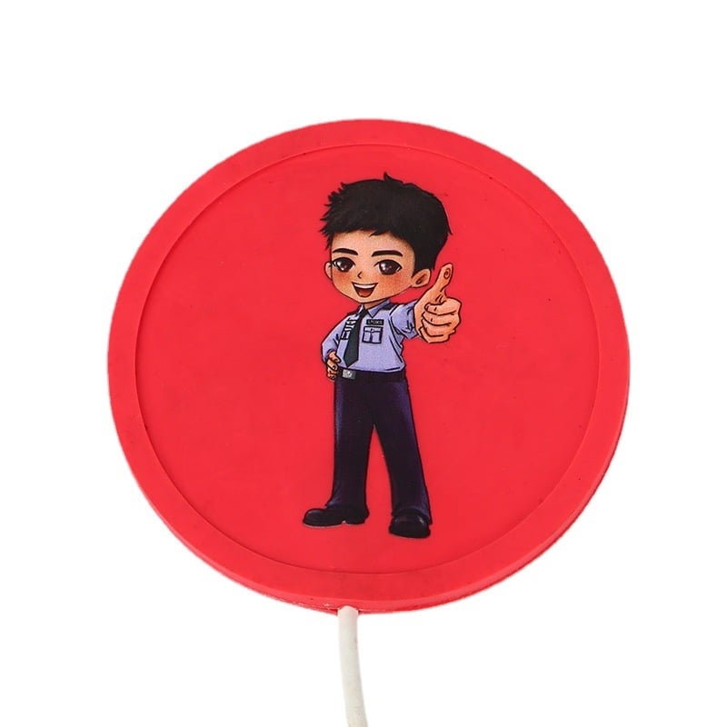 Aranyos karikatúra USB pohártartó PVC puha felülettel – testreszabható ajándék