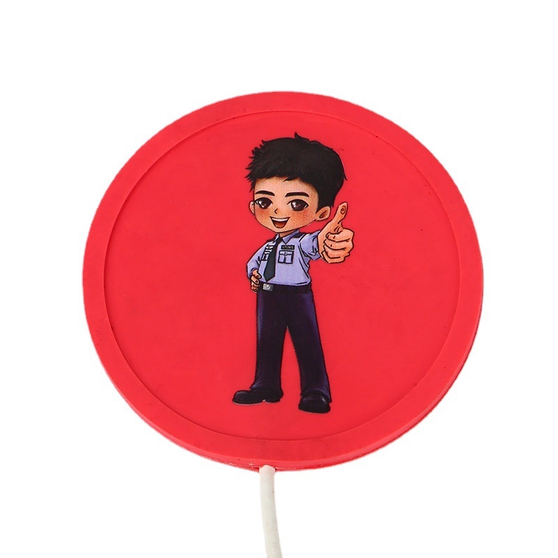Aranyos karikatúra USB pohártartó PVC puha felülettel – testreszabható ajándék
