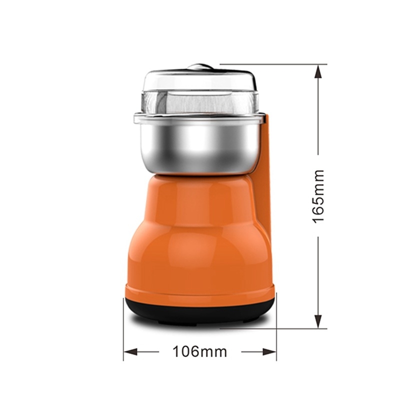 Măcinător de cafea electric pentru uz casnic — portabil, oțel inoxidabil și ABS, design modern minimalist