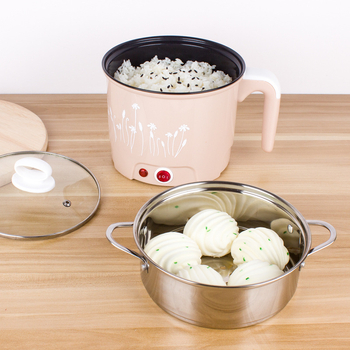 Mini oală electrică pentru noodles, oală fierbinte multifuncțională, compactă, pentru cămin și utilizare acasă, 1.8 L.