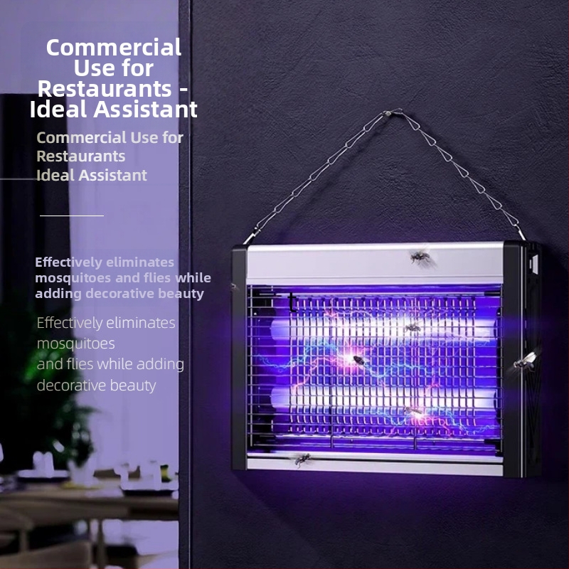 Vnútorná LED lampa na hubenie komárov s fialovým svetlom, biomimická automatická pasca