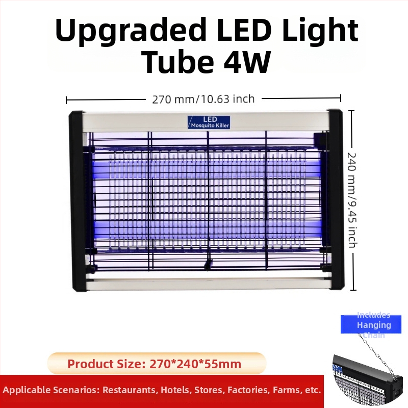 Vnútorná LED lampa na hubenie komárov s fialovým svetlom, biomimická automatická pasca