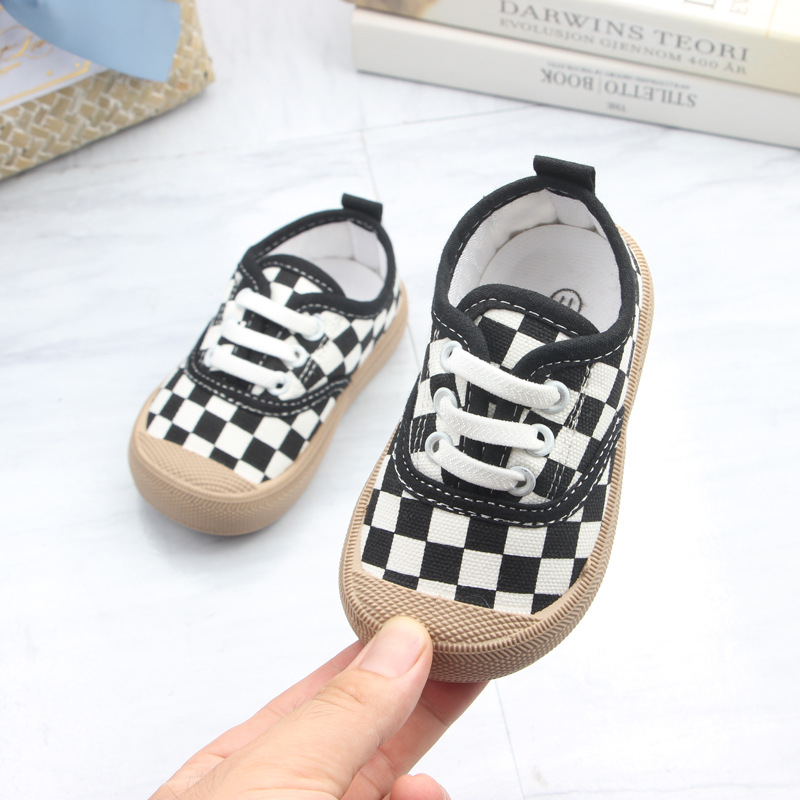 Leopárd mintás vászon slip-on gyerekcipő, puha talppal, légáteresztő, 1–3 éveseknek
