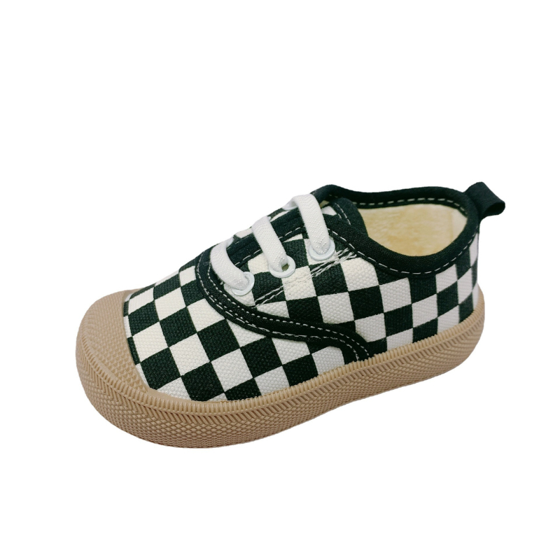 Leopárd mintás vászon slip-on gyerekcipő, puha talppal, légáteresztő, 1–3 éveseknek