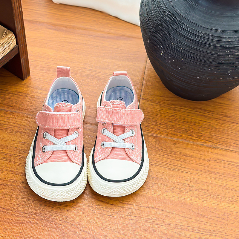 Dječje Mango-Toe canvas tenisice, niska potpetica, Velcro kopčanje, za dječake i djevojčice, proljeće-jesen bijele tenisice