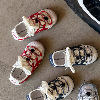 Gyerek sportcipő, 2026-os őszi kollekció, puha talp, csúszásmentes, Velcro-zárás, uniszex mindennapi sneaker