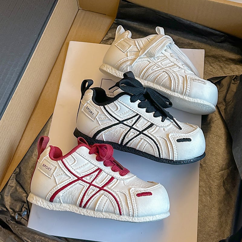 2026 Proljeće Dječje Bijele Casual Tenisice, Lagane Unisex s Velcro Kopčom i Gumom