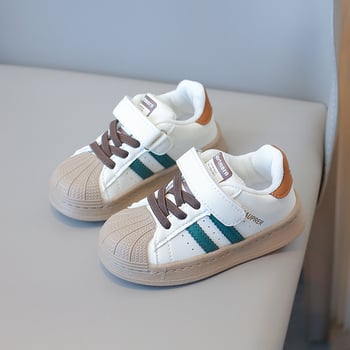 Dječje tenisice, unisex, bijele, mekana potplata, protuklizne, gumeni vrh prsta, zatvaranje Velcro