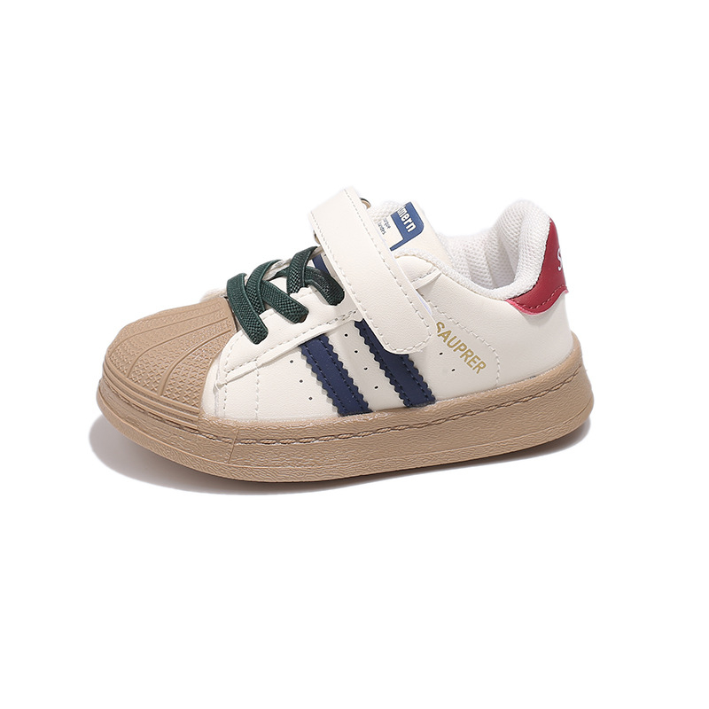 Dječje tenisice, unisex, bijele, mekana potplata, protuklizne, gumeni vrh prsta, zatvaranje Velcro