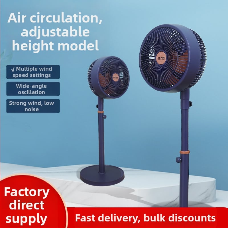 Xianke 8005 körkeringő ventilátor, álló ventilátor otthonra és kollégiumba, nagy légáram, csendes elektromos ventilátor