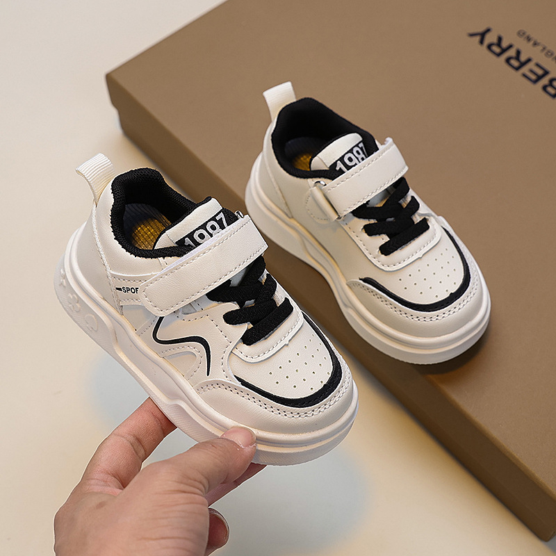 Dječje bijele tenisice za proleće, unisex, s Velcro zatvaračem, za djecu 1–6 godina