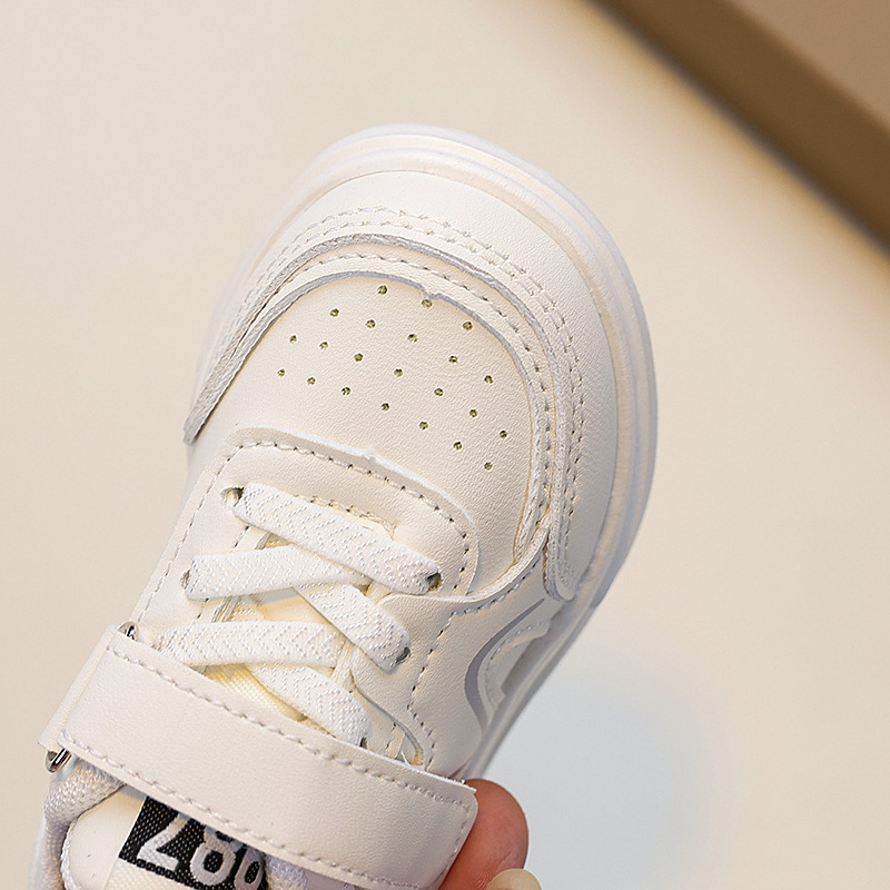 Dječje bijele tenisice za proleće, unisex, s Velcro zatvaračem, za djecu 1–6 godina