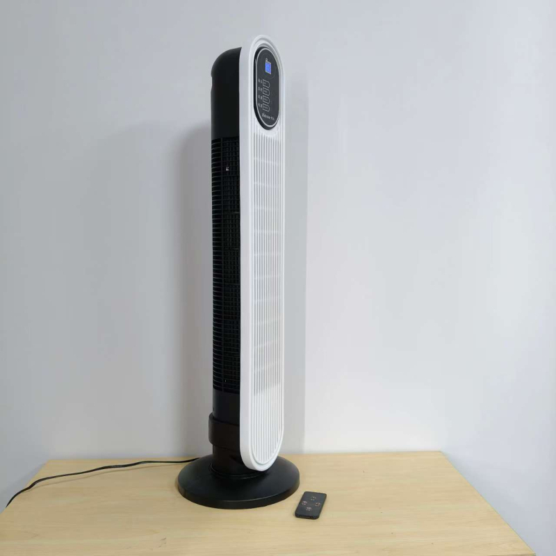 Daljinski upravljani bezlopatni stojeći ventilator, tornji dizajn, kućna upotreba, protok zraka, 6 brzina, 45W, pogodan za prostorije do 10 m²