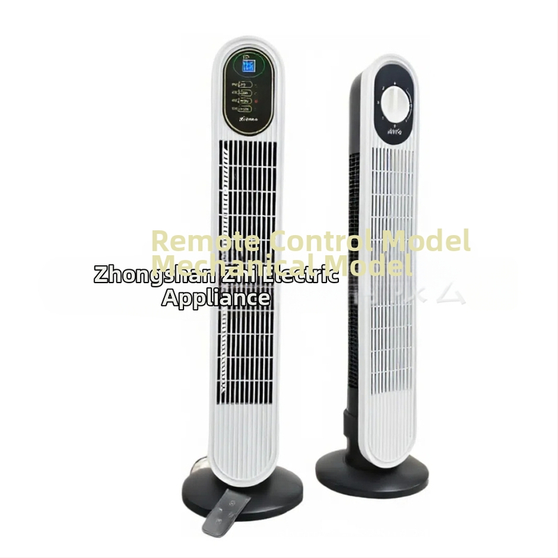 Diaľkovo ovlájaný stĺpový ventilátor bez lopatiek, domáce použitie, cirkulácia vzduchu, 6 rýchlostí, 45W, vhodný do priestorov do 10 m²