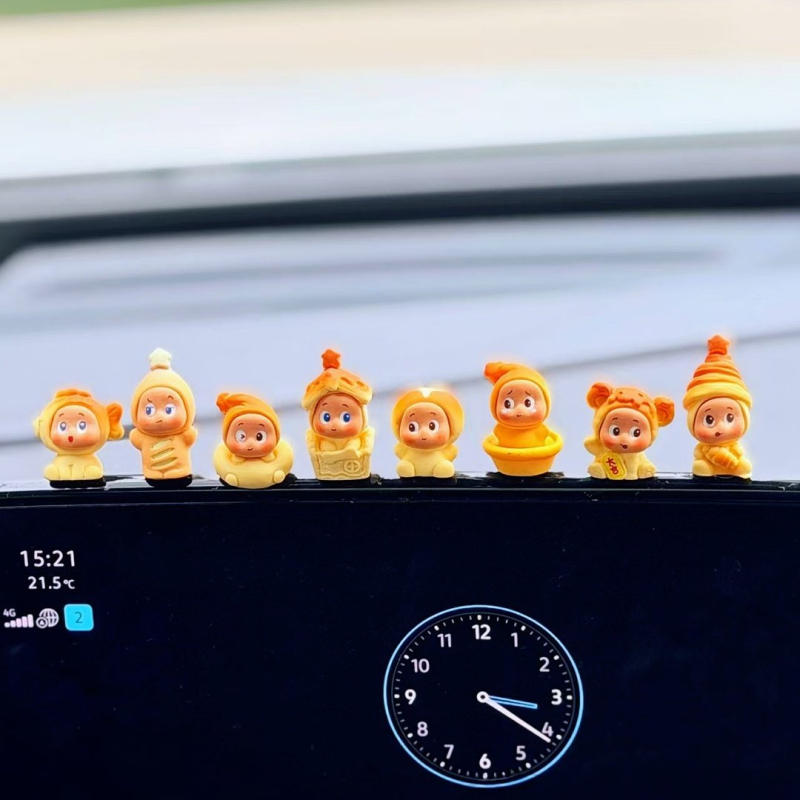 Star People Dessert Series - autó belső dekorációs figura, díszfigura a műszerfal kijelzőjéhez (2026-os modell)