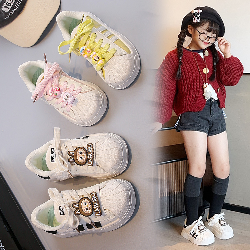 Unisex dječje tenisice s shell-toe i crtanim uzorkom – tenisice na Velcro kopčama, svakodnevna obuća, proljeće–jesen 2025