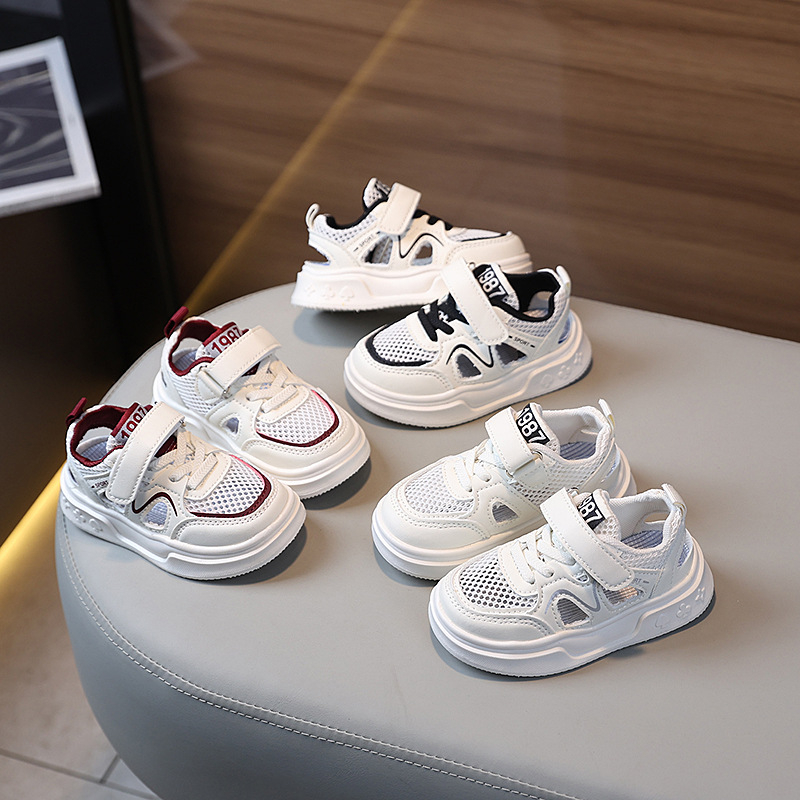 2025 ljeto unisex dječje tenisice, prozračne, niskog profila s Velcro zatvaračem