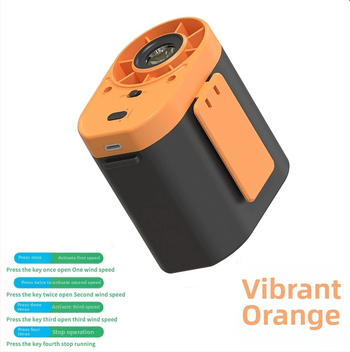 Nový model bezlopatového ventilátora na nosenie okolo krku s USB, vstavaná batéria, 3 rýchlosti a displej batérie