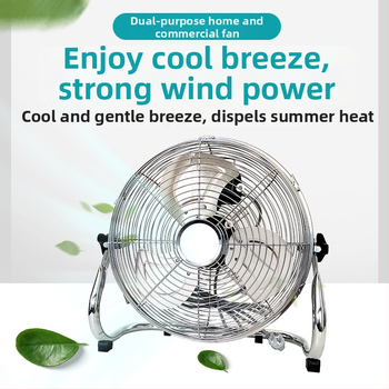 Priemyselný ventilátor na podlahu aj stolný, 180W, 3 rýchlosti, vertikálna oscilácia hore-dole, 220V