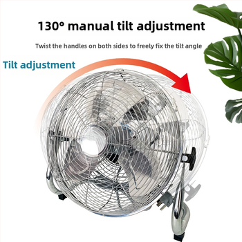 Priemyselný ventilátor na podlahu aj stolný, 180W, 3 rýchlosti, vertikálna oscilácia hore-dole, 220V