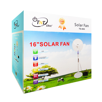 16-inčni solarni ventilator za kućnu i vanjsku upotrebu, visoka snaga