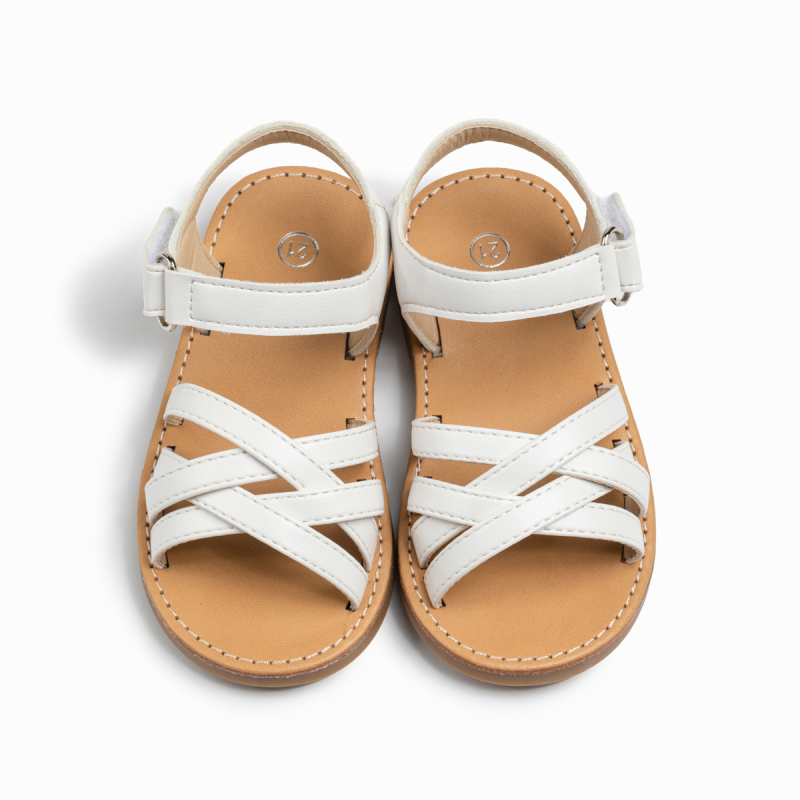 Dječje sandale s otvorenim prstom, Velcro remenima, PU gornji dio, gumena podloga, ljetni stil, korejski stil