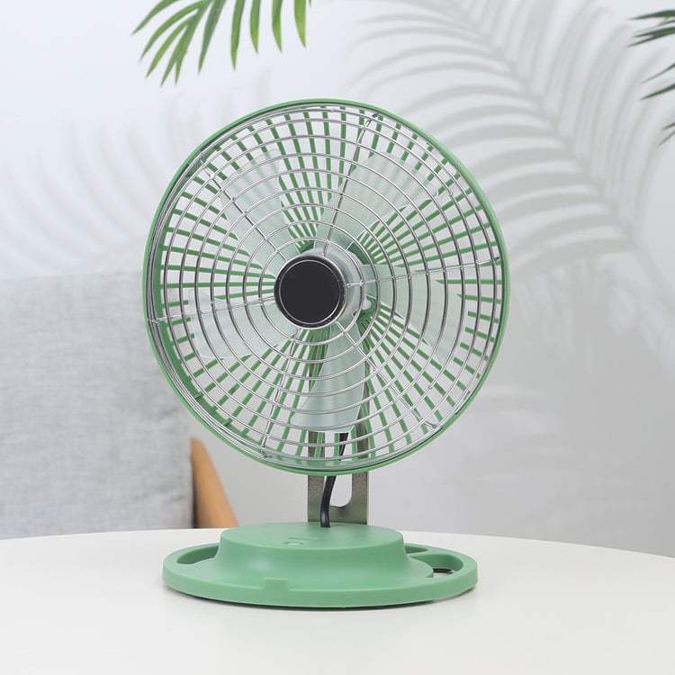 8-inčni stolni ventilator od željeza, tih, snažan protok zraka, 5 lopatica, model Hj-5046